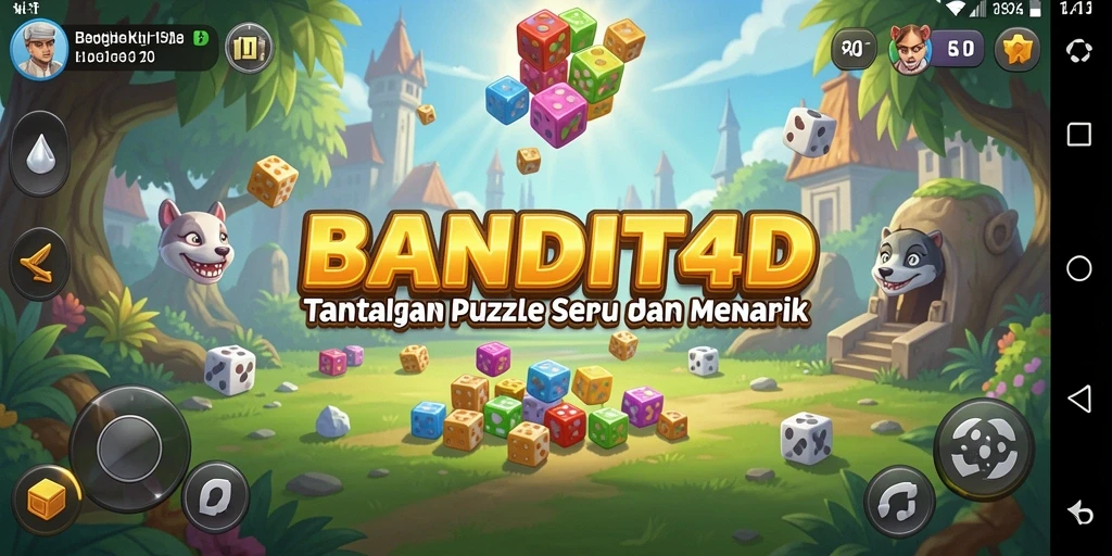 Tampilan gameplay BANDIT4D dengan tantangan puzzle yang menarik.