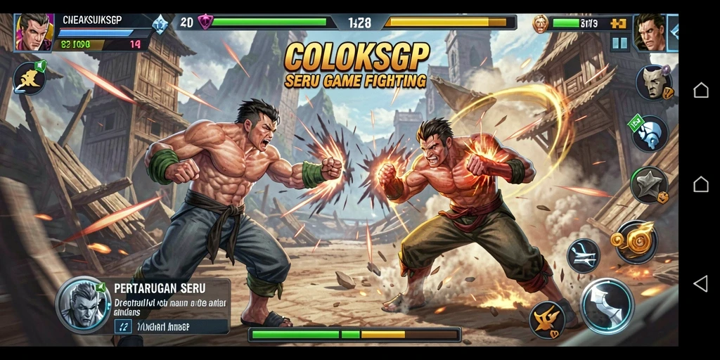 Menampilkan pertarungan seru dengan karakter yang beragam dalam COLOKSGP.