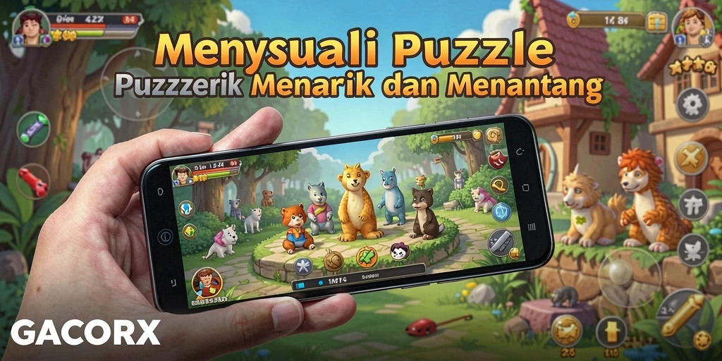 Tangkapan layar gameplay yang menunjukkan tantangan puzzle.