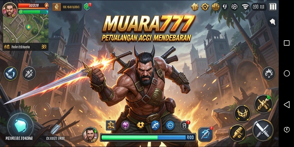 Tampilan gameplay MUARA777 yang mendebarkan dan penuh aksi.