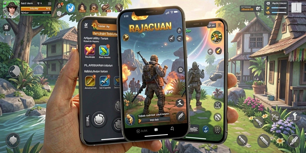 Tampilan utama RAJACUAN yang interaktif dan user-friendly.