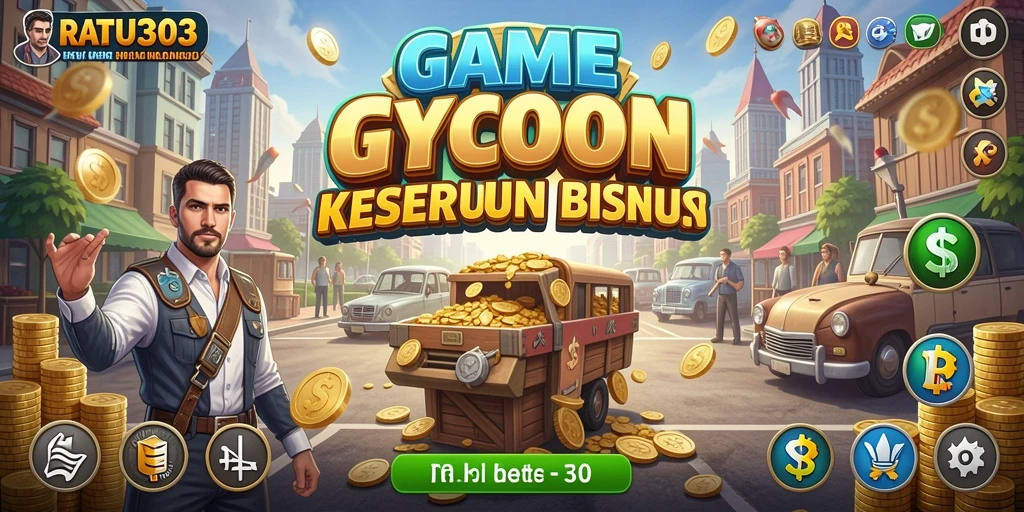 Screenshot yang menampilkan gameplay Tycoon yang mendebarkan di RATU303.