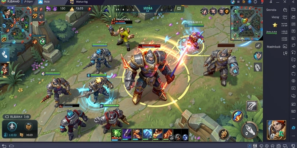 Screenshot gameplay RUBAH4D menampilkan aksi tim yang mendebarkan.