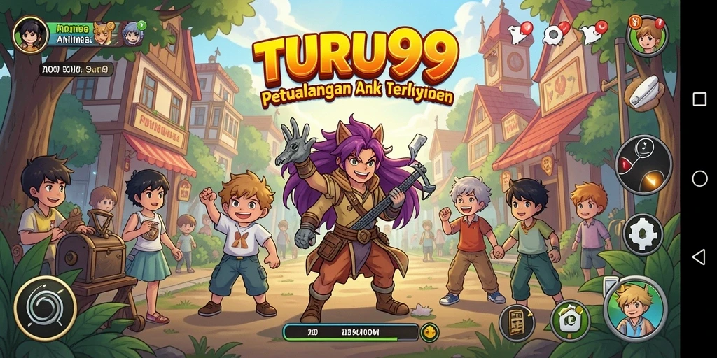 Screenshot TURU99 menampilkan aksi seru dalam dunia anime.
