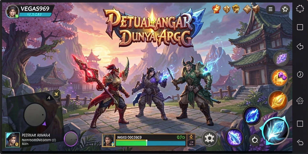 Tangkapan layar menunjukkan aksi seru dalam gameplay ARPG.